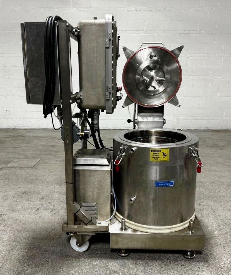 Rousselet Robatel RC-40 VXKSAR gas-tight perforate basket centrifuge, Hastelloy C-22.