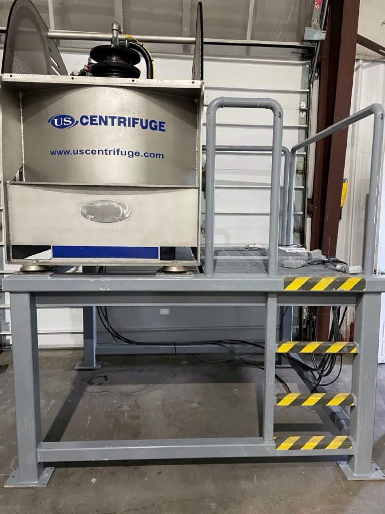 U.S. Centrifuge Supramatic A460 self-cleaning basket centrifuge.