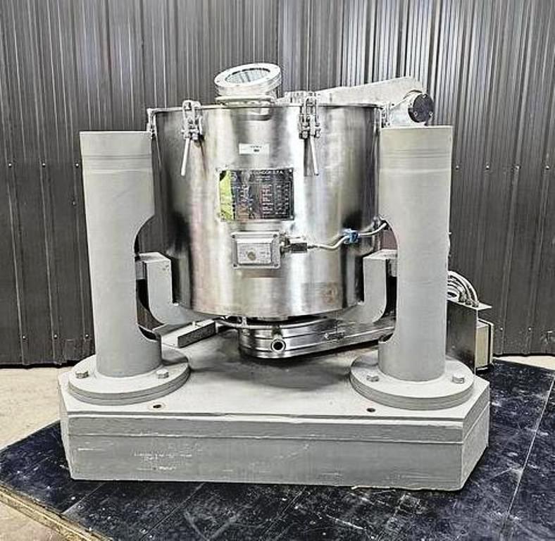 Comi-Condor ALFA/SB-IV sanitary perforate basket centrifuge, 316L SS.