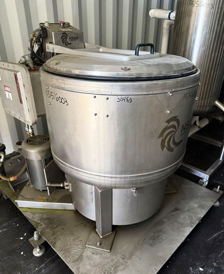 North Star 755 XP perforate basket centrifuge, 304SS.