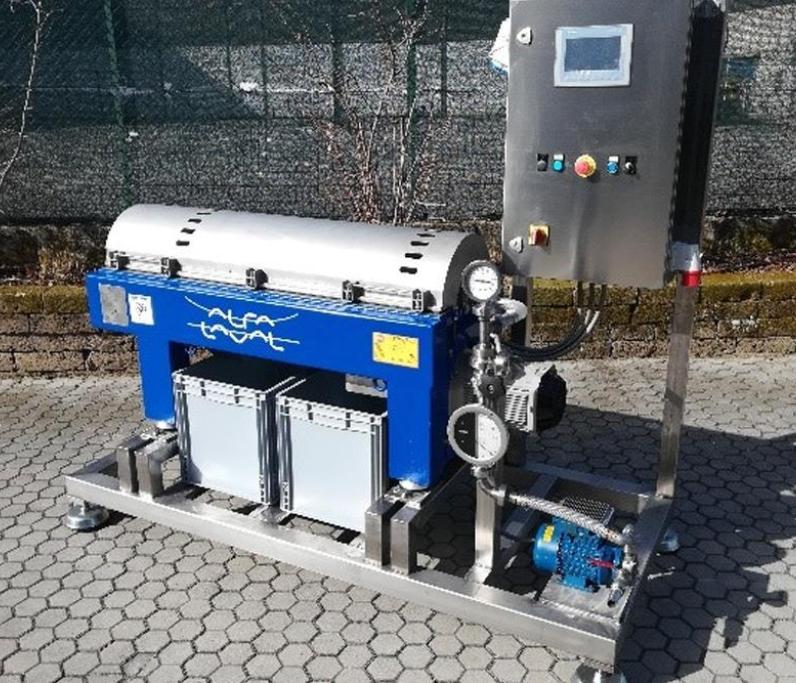 Alfa-Laval Y2 sanitary olive oil decanter centrifuge, 316SS.