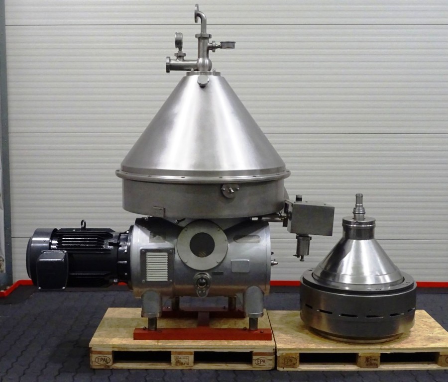 Westfalia MSE 140-96-777 whey clarifier centrifuge, 316SS.