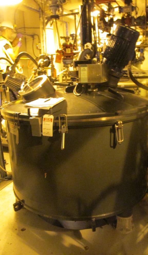 Ferrum DSZ-UR/T/HA 1250/630 perforate basket centrifuge, Eldon-coated.
