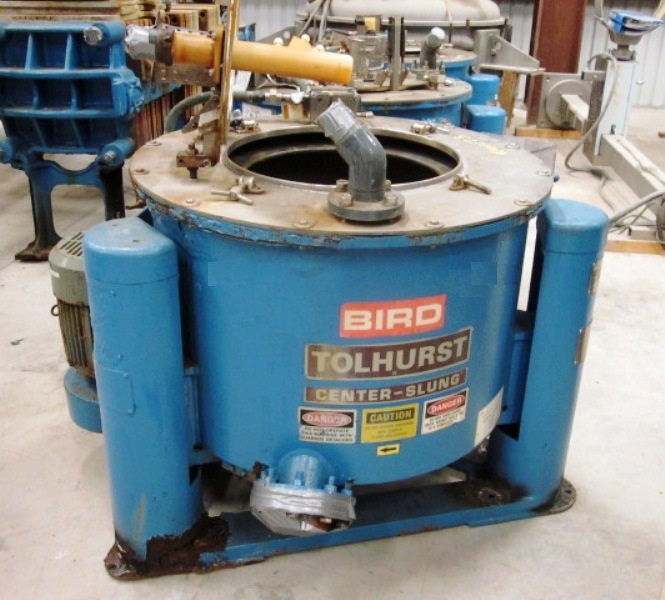(5) Tolhurst 30 x 12 perforate basket centrifuges, rubber-lined.