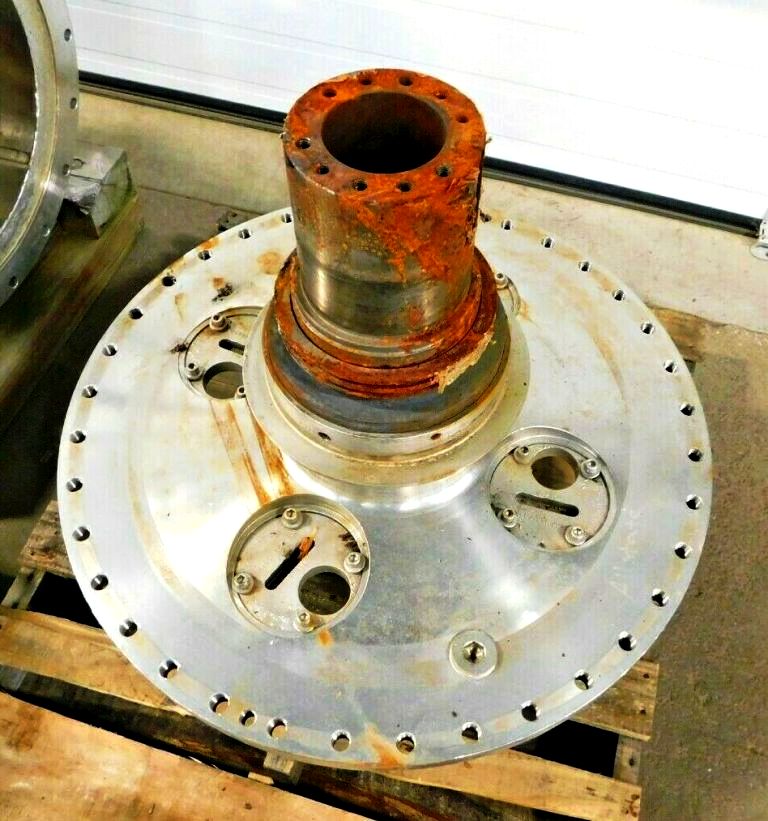 Bird 3900 (24 x 96) decanter centrifuge parts, 316L SS.