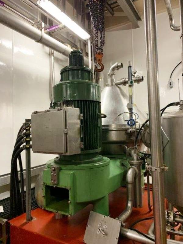 (3) Westfalia HSA 200-36-777 clarifier centrifuges, 316SS.