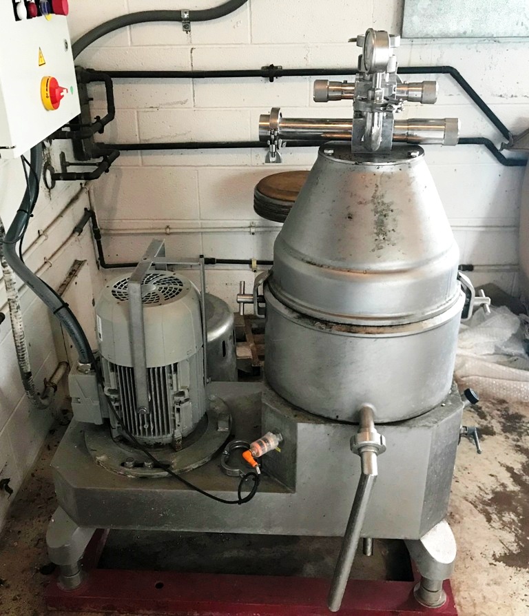 Andritz-Frautech CN-21T solid bowl cold milk concentrator, SS.