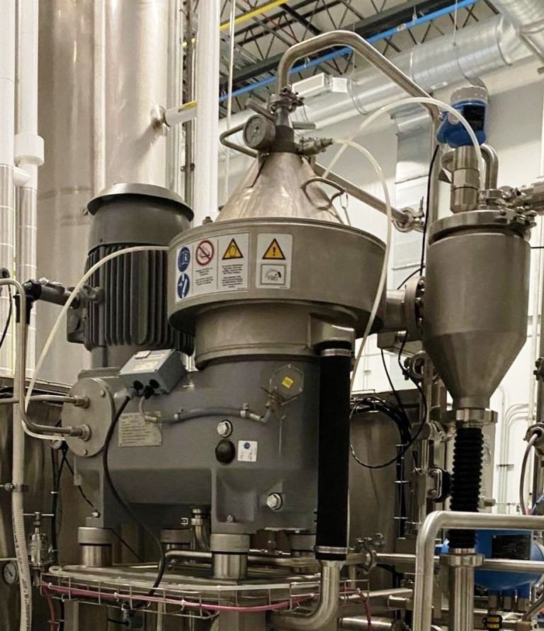 Westfalia GSC 18-06-577 XP Hydrostop clarifier skid, 316SS.