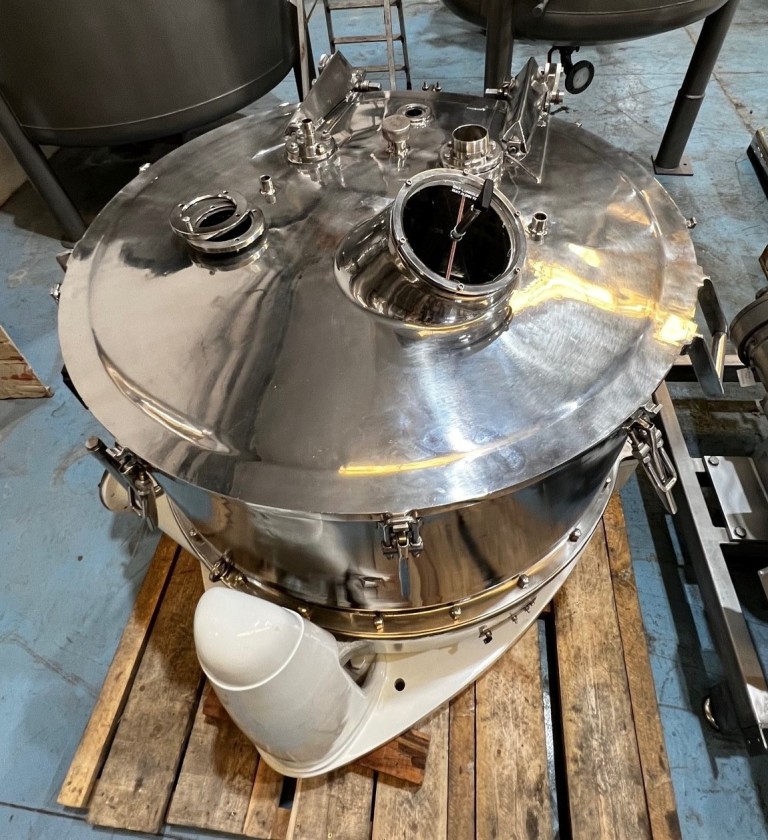 Comi-Condor ALFA/S-IV perforate basket centrifuge, 316L SS.