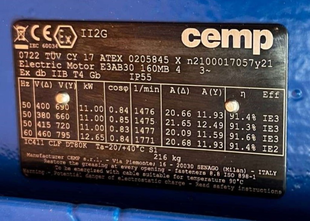 Comi-Condor ALFA/S-IV 1000 ATEX perforate basket centrifuge, 316L SS.