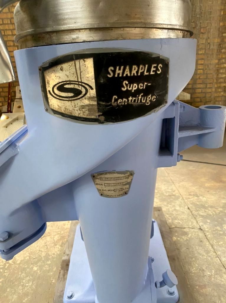 Sharples AS-16 veg oil soapstock Super centrifuge, 316SS.