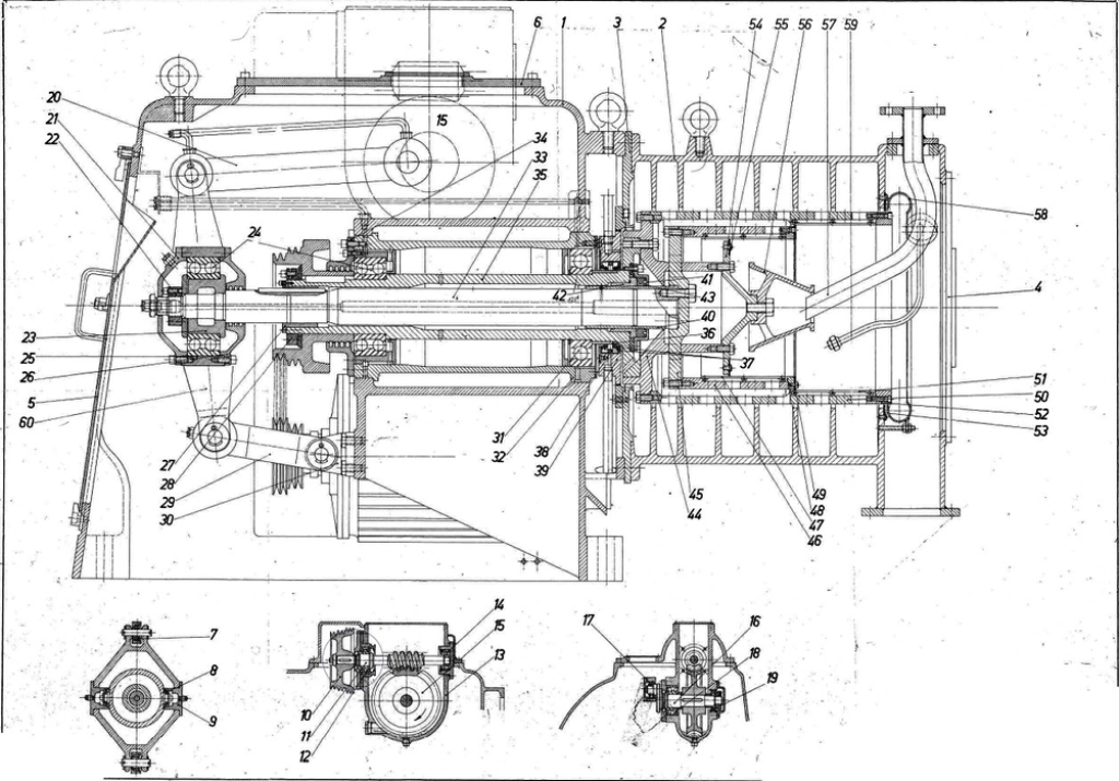 Escher-Wyss AR-300/2 2-stage pusher centrifuge, 316SS.