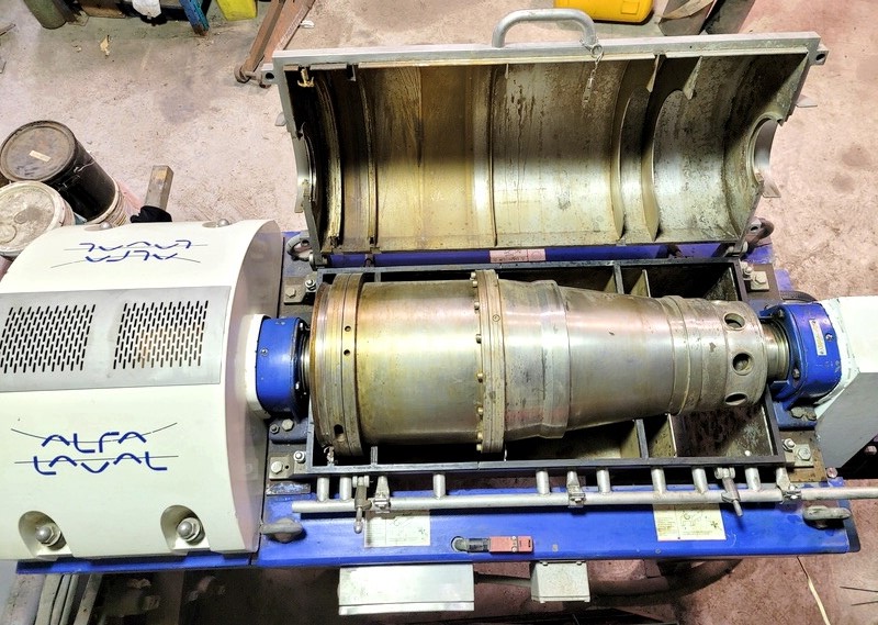 Alfa-Laval NX 414B-11G CIP tricanter centrifuge, 316SS.