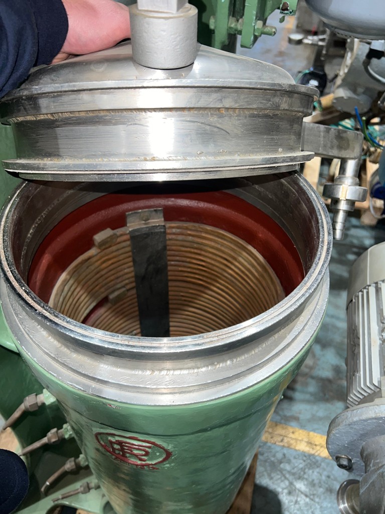 (3) RINA SR-10C tubular bowl centrifuges, 316SS.