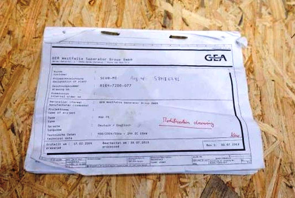 Westfalia CND 20-01-076 bacteria separator, 316SS.