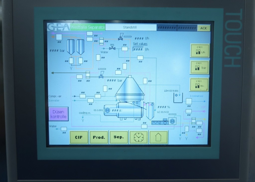 Westfalia KDB 16-02-076 quark/yogurt nozzle separator, 316SS.