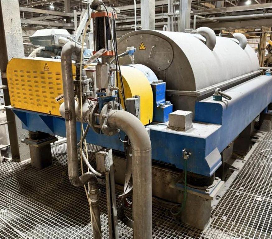 (3) Andritz CENSOR ACZ 9-3 plastic recycling decanter centrifuges, 316L SS.