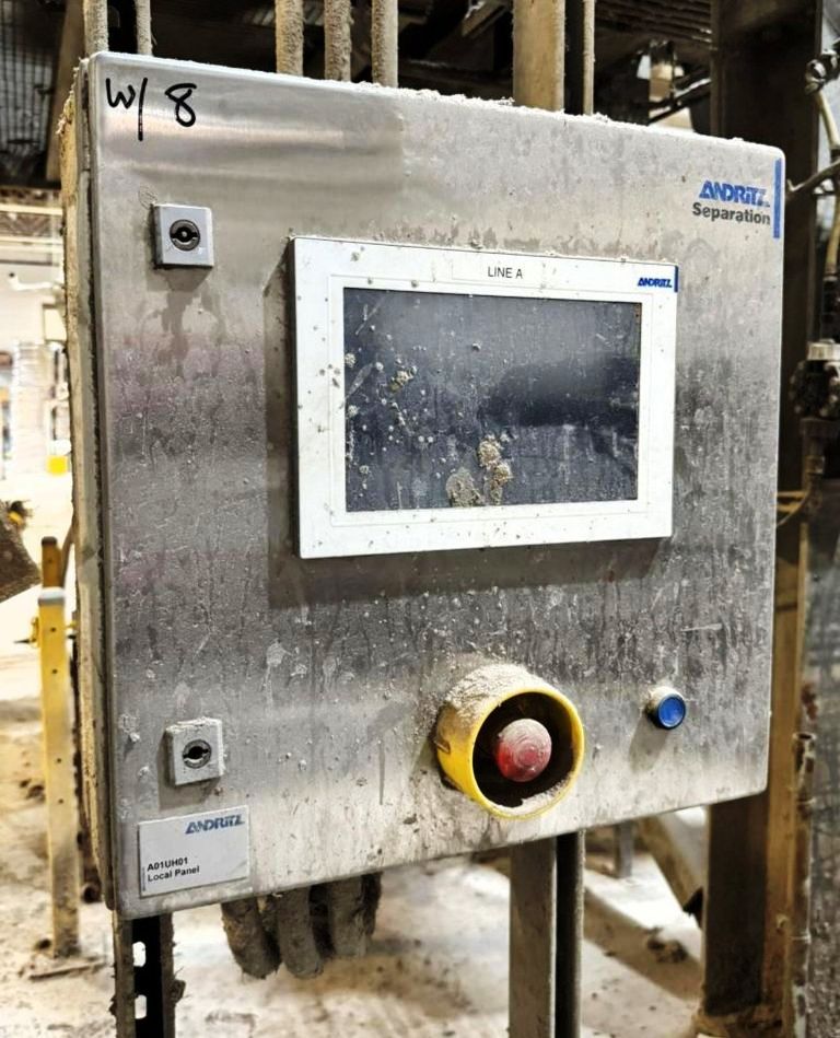 (3) Andritz CENSOR ACZ 9-3 plastic recycling decanter centrifuges, 316L SS.