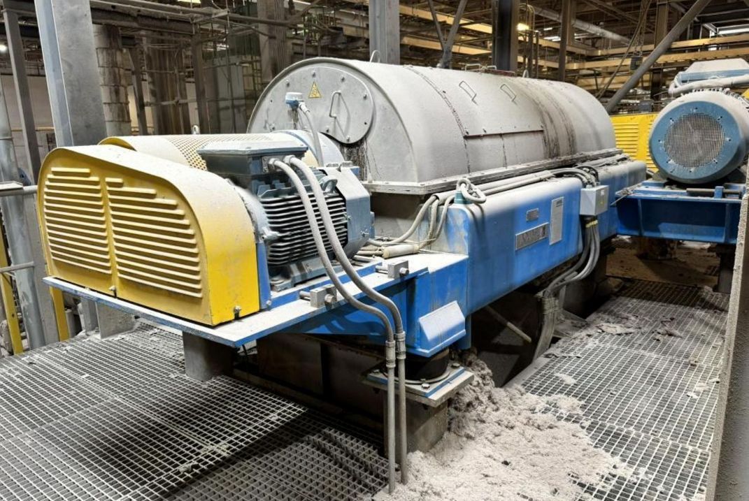 (3) Andritz CENSOR ACZ 9-3 plastic recycling decanter centrifuges, 316L SS.