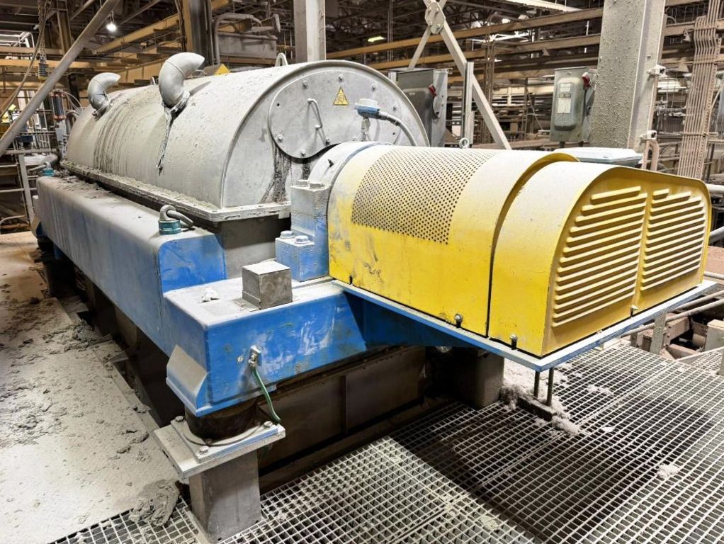 (3) Andritz CENSOR ACZ 9-3 plastic recycling decanter centrifuges, 316L SS.