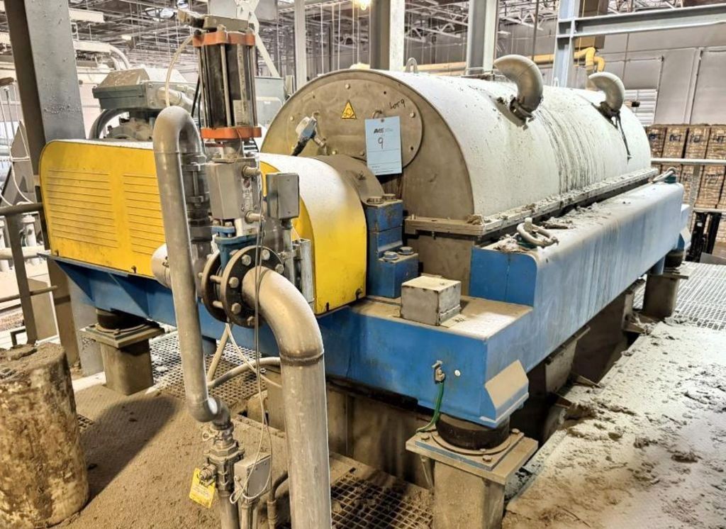 (3) Andritz CENSOR ACZ 9-3 plastic recycling decanter centrifuges, 316L SS.