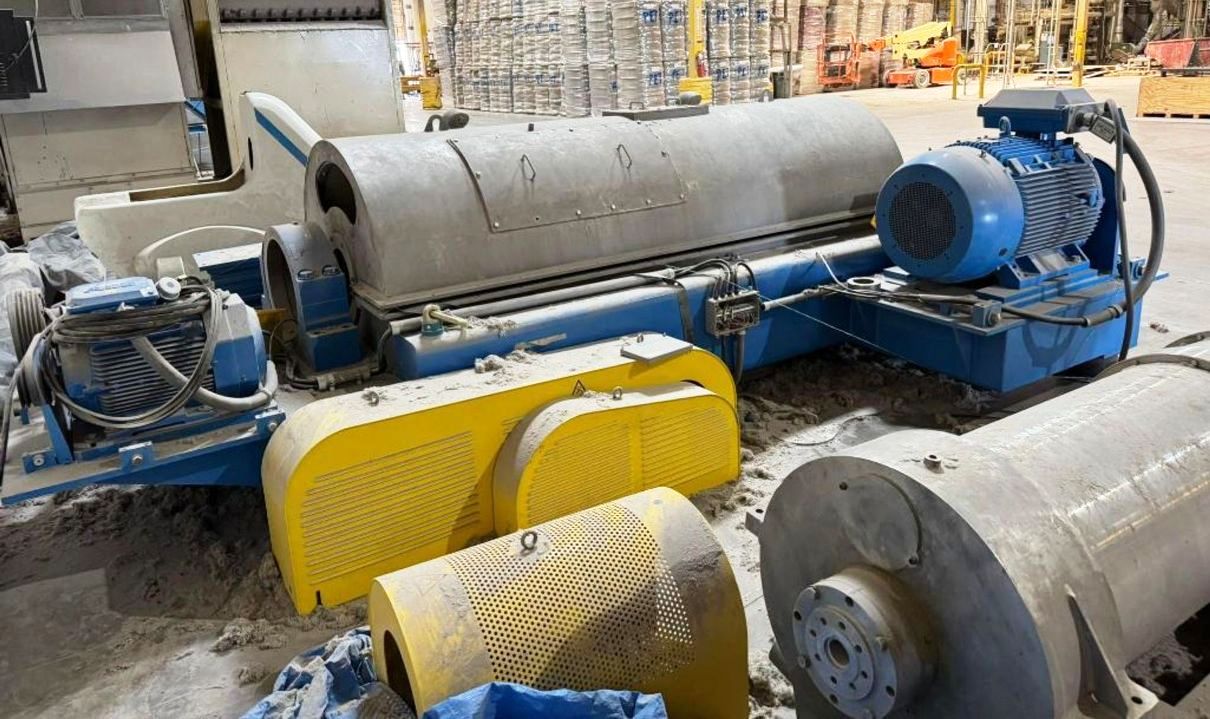 (3) Andritz CENSOR ACZ 9-3 plastic recycling decanter centrifuges, 316L SS.