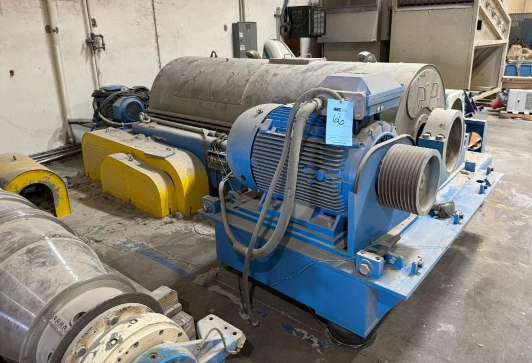 (3) Andritz CENSOR ACZ 9-3 plastic recycling decanter centrifuges, 316L SS.