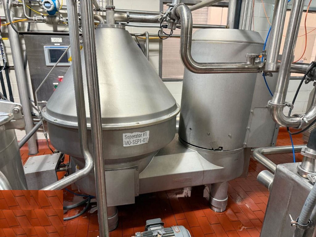 Westfalia KSE 40-01-777 cream cheese separator, 316SS.