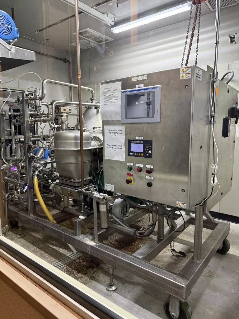 Westfalia GSC 60-06-077 Hydrostop clarifier skid, 316SS.