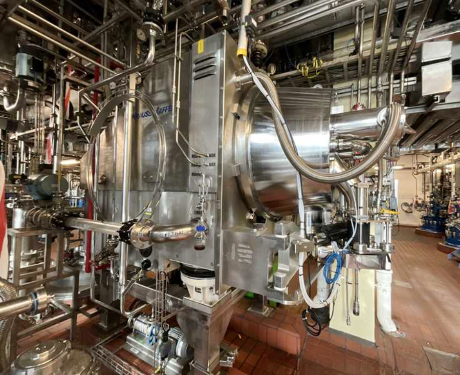 Krauss-Maffei HZ 800 Ph CIP peeler centrifuge, 316SS.