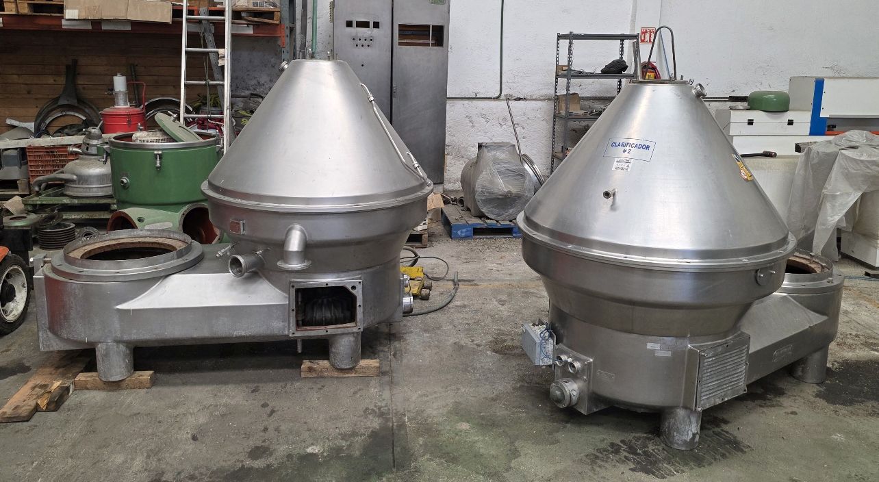 (2) Westfalia MSE 300-06-777 whey clarifiers, 316SS.