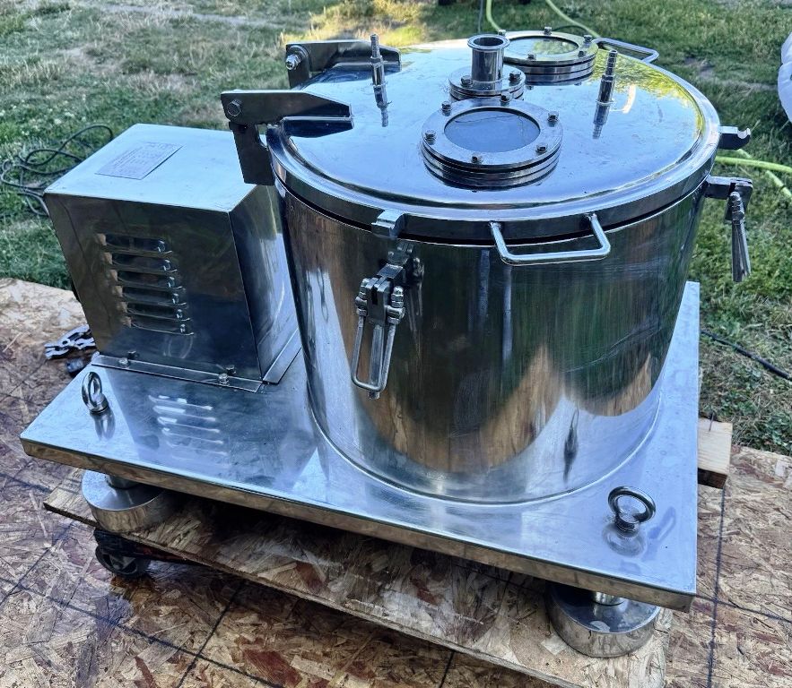 Nanjing Kingreat PPTD-25 hemp/ethanol extraction centrifuge, 316L SS.