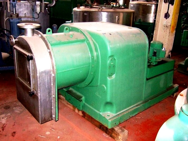 (2) Escher-Wyss P-3 2-stage pusher centrifuges, Hastelloy C.
