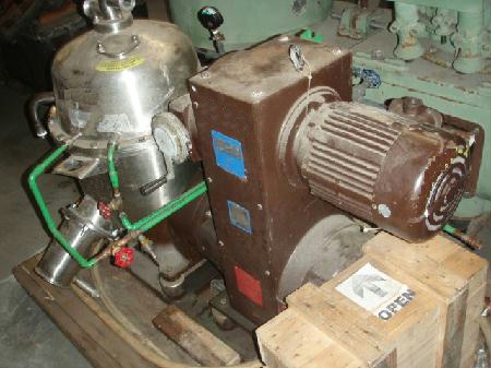 Westfalia SB 7-06-476 clarifier centrifuge, 316SS.