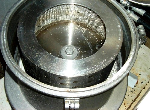 Western States 12 x 6 perforate basket centrifuge, 316SS.