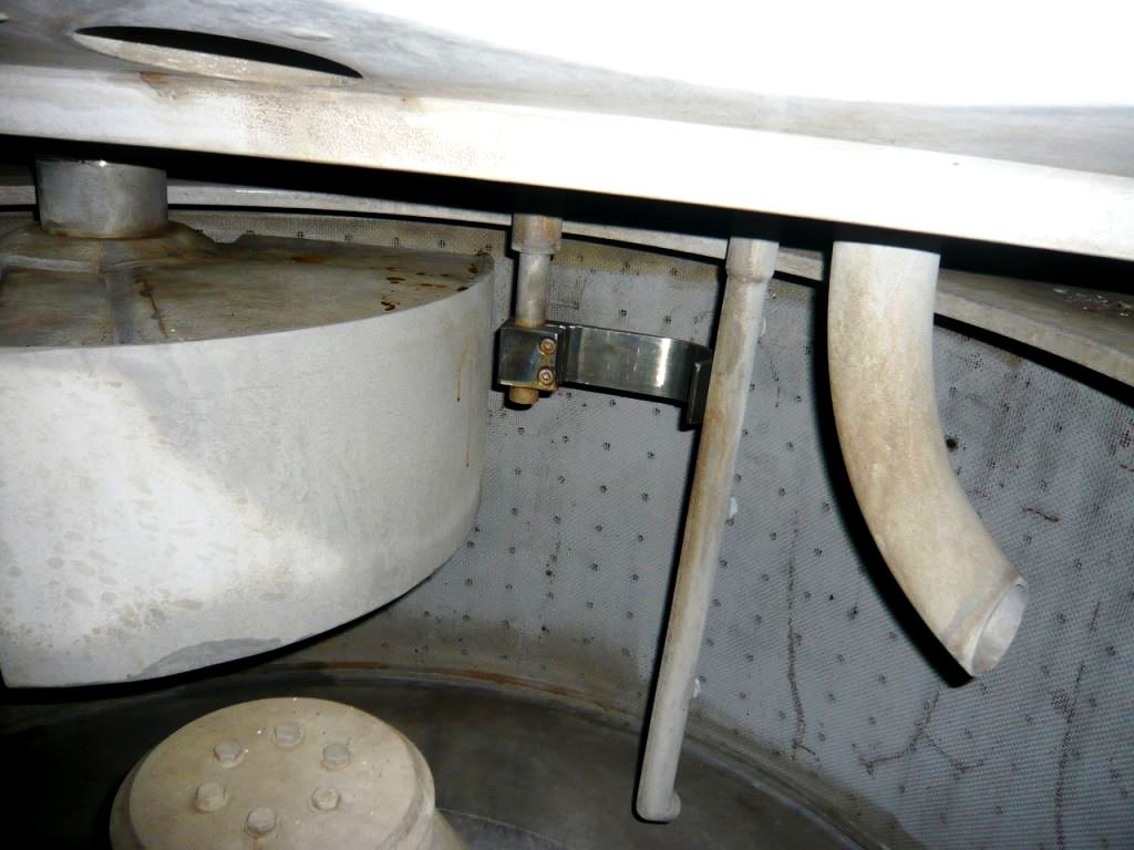 Ellerwerk 736 U-A perforate basket centrifuge, 316SS.