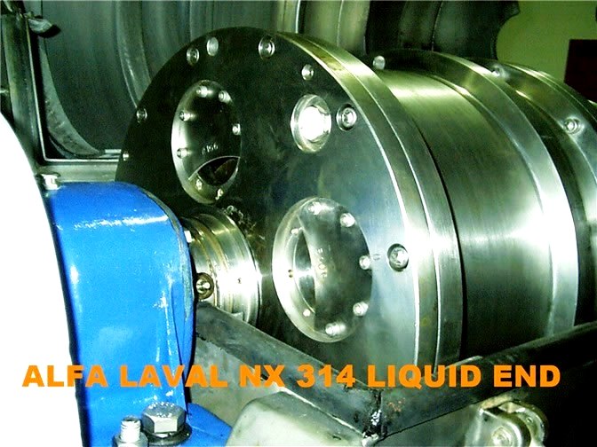 (2) Alfa-Laval NX 314B-31G decanter centrifuges, 316SS.