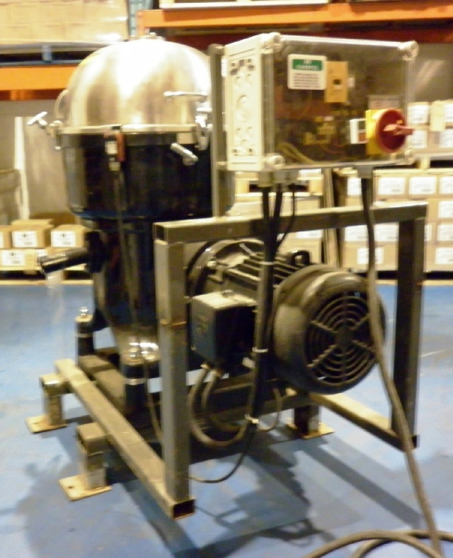 Westfalia KA 25-86-076 chamber bowl centrifuge, 316SS.