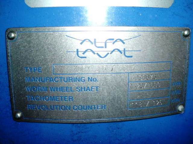 Alfa-Laval MOPX 207 SGT-24 oil purifier, SS.