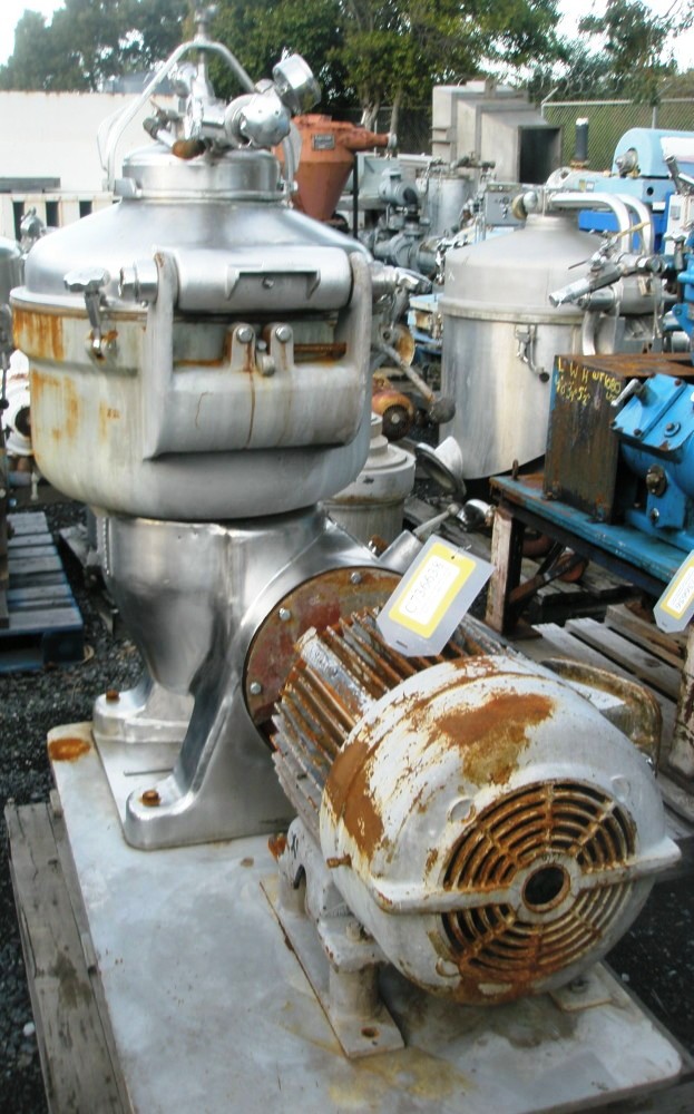 Alfa-Laval SRG 214-15HH-60 hermetic separator, 316SS.