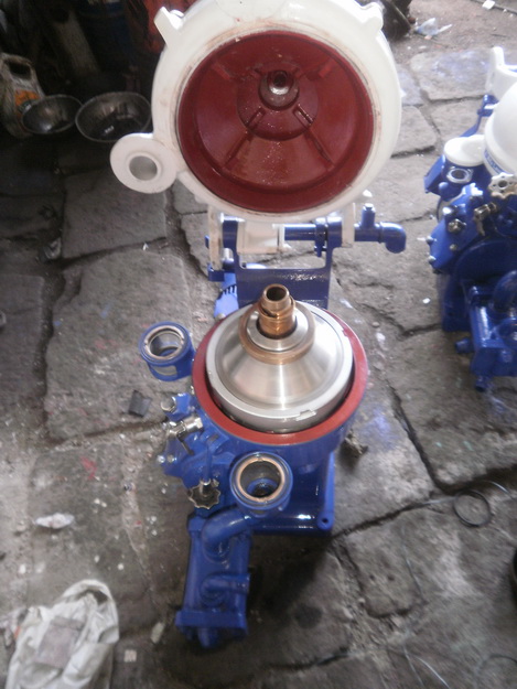 (2) Alfa-Laval MAB 104B-24-60 oil purifiers, SS.