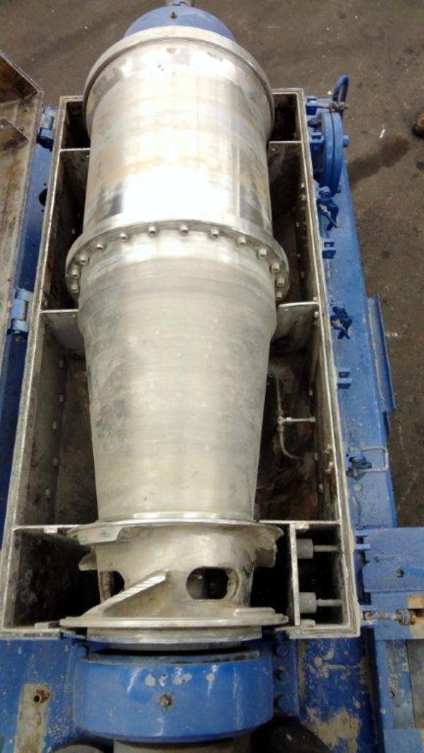 Dorr-Oliver 16L solid bowl decanter centrifuge, 316 SS.