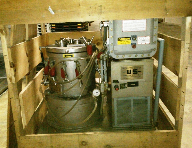 Western States 14 x 6 perforate basket centrifuge, 316SS.