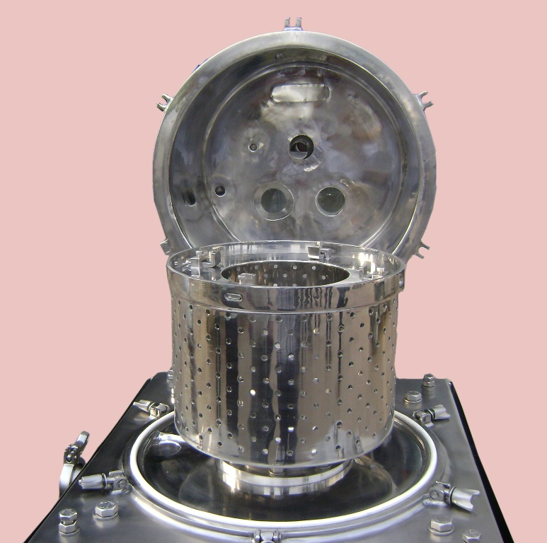 NEW: Joflo 12" x 8" perforate basket centrifuge, 316SS.