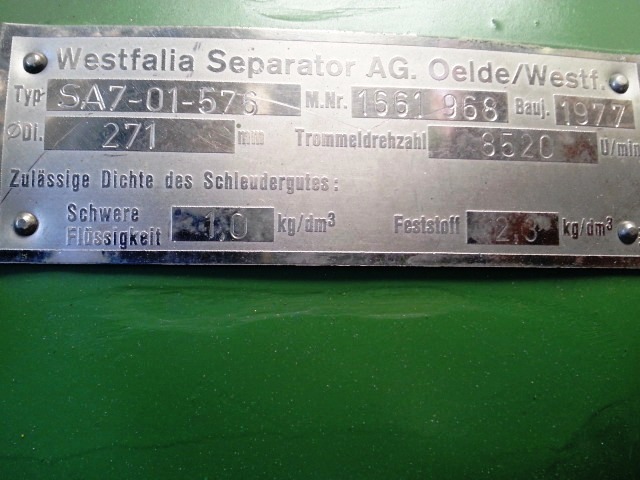 (2) Westfalia SA 7-01-576 separators, 316SS.