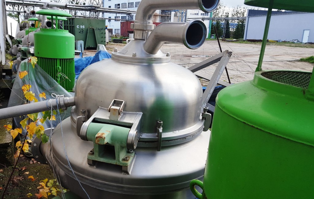 (2) Westfalia DA 100-06-117 nozzle centrifuges, 316SS.
