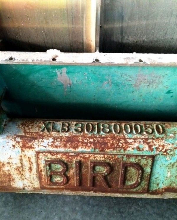 Bird 24 x 38 decanter centrifuge, 304 SS.