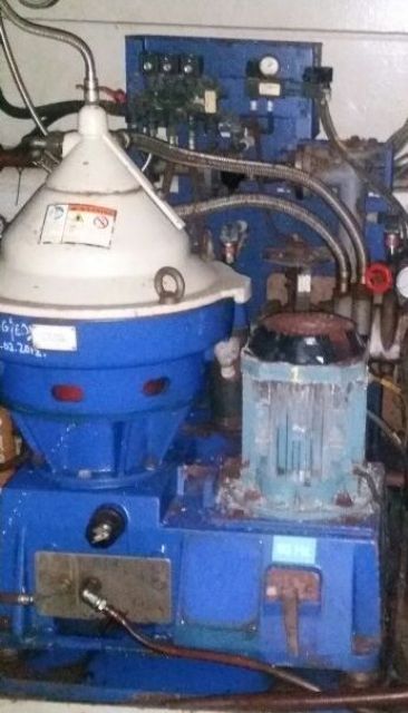 Alfa-Laval P-615 fuel/lube oil purifier, 316SS.