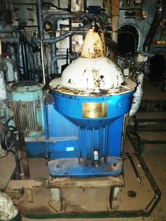 Alfa-Laval S-956 fuel/lube oil purifier, 316SS.            