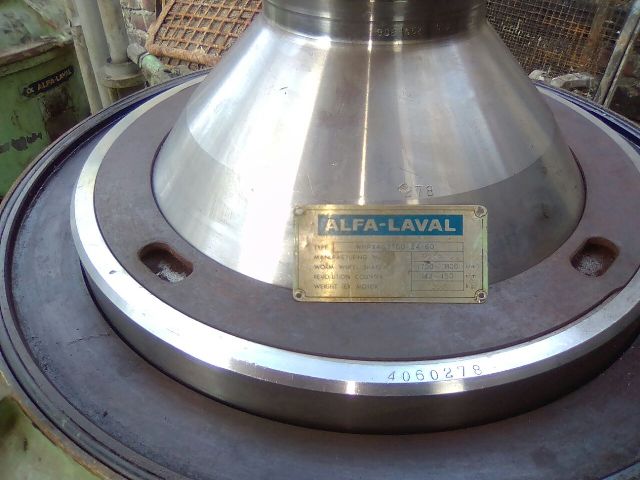 (2) Alfa-Laval WHPX 407 TGD-24-60 oil purifiers, 316SS.    